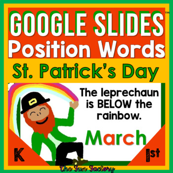 Preview of Positional Words Activities for Digital Google Slides™ St. Patrick's Day