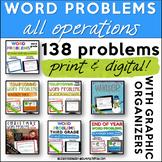 3rd Grade Word Problems || Digital and Print Bundled For t