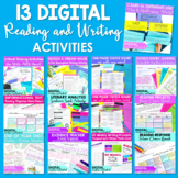 DIGITAL ELA Reading and Writing Activities for Middle School Distance Learning