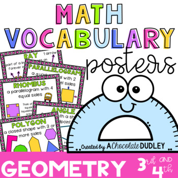 Preview of Geometry Vocabulary Posters