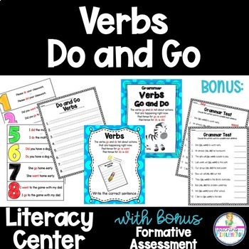 Verbs Do And Go Literacy Grammar Center Activity By Fiddleheads Tpt