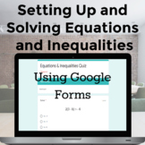 Distance Learning - Equations and Inequalities Quiz