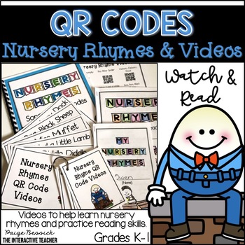 Preview of QR Code Nursery Rhyme Videos, Songs and Student Books, Summer Activities