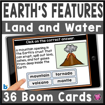 Preview of Landforms and Bodies of Water Digital Boom Cards