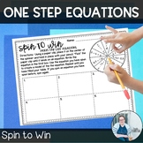 1/2 OFF Model One Step Equations Spin to Win TEKS 6.9b CCS