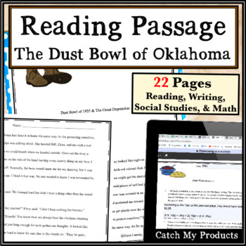 Preview of Historical Fiction Passage The Dust Bowl of Oklahoma