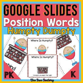 Preview of Positional Words Activities - Humpty Dumpty - Google Slides™