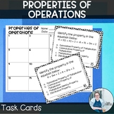 1/2 OFF Properties of Operations Task Cards TEKS 6.7d CCSS