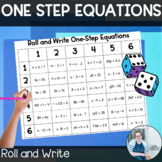 1/2 OFF Roll and Write One Step Equations TEKS 6.9a CCSS 6