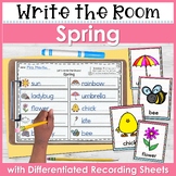 Spring Write the Room - for Literacy Centers