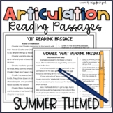 Summer Speech Therapy Articulation Reading Passages