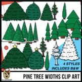 Width Order Clip Art: Pine Trees, Christmas Trees