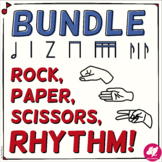 Rock, Paper, Scissors, RHYTHM! Stick Notation Team Game BUNDLE