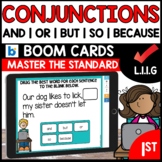 Conjunctions L.1.1.G BOOM Cards Distance Learning