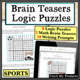 Math Brain Teasers and Logic Puzzle Games Worksheets in Pr