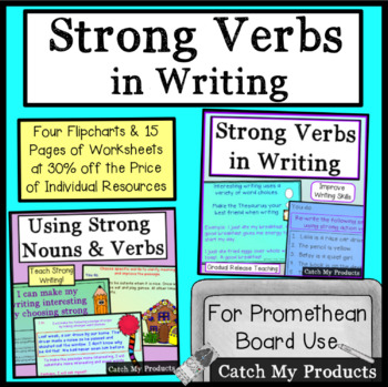 Preview of Strong Verbs in Writing for Promethean Board Use