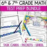 6th & 7th Grade Math Review Test Prep Bundle