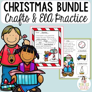 Preview of Christmas Crafts and Letter Writing Bundle