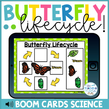 Preview of Butterfly Lifecycle Boom Cards™ Digital Task Cards | Distance Learning