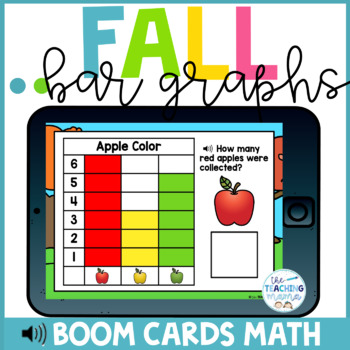 Preview of Fall Bar Graphs Boom Cards™ | Distance Learning