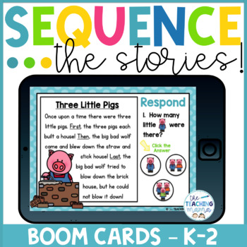 Preview of Sequencing & Reading Comprehension Boom Cards