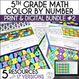 Math Coloring Worksheets 5th Grade, Math Sub Plans, Fracti
