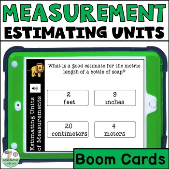 Estimating Units of Measurements Digital Boom Cards by LifeLongScholar