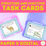 Animal and Plant Structure and Function Task Cards 4-LS1 R