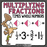 Multiplying Fractions Times Whole Numbers | Boom™ Cards | 