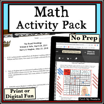 Preview of Math Word Problems, Research Activity, and Logic Worksheets