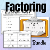 Factoring Activities Bundle