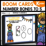 Number Bonds to 5 Boom Cards | Digital Task Cards Module 4