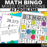 4th Grade Mixed Operations Bingo - Word Problems and Equations