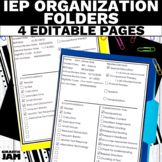 IEP At a Glance Sheets IEP Organization Special Education Organization