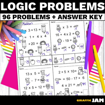 logic problem solving with answer