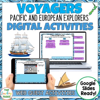 Preview of New Zealand Explorers Digital WebQuest for Google Slides | | Distance Learning