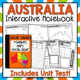 Australia States and Territories Map - Interactive Notebook