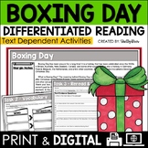 Boxing Day Reading Passage and Worksheets