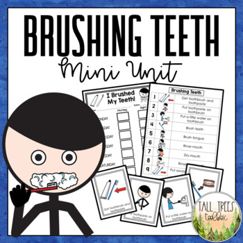 Preview of Brushing Teeth Sequence Personal Hygiene Life Skills Special Education Activity