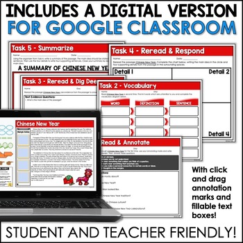 Chinese New Year Reading Comprehension