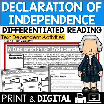 declaration of independence close reading assignment