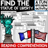 Reading Review Escape Room Comprehension | The Statue of L