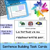 French Sentence Building Writing Activities or Centers - U