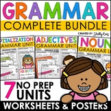 Grammar Practice Worksheets and Posters for Review Nouns A