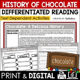History of Chocolate Reading Passage and Worksheets