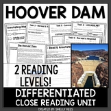 Hoover Dam Close Reading Comprehension Passage & Worksheets