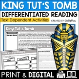 King Tut's Tomb Reading Passage and Comprehension Worksheets