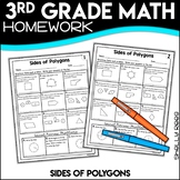 Parallel and Perpendicular Lines on Polygon Sides Worksheets