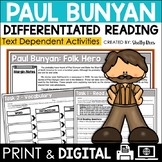 Paul Bunyan Reading Passage and Worksheets