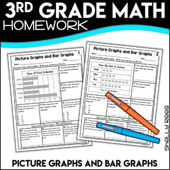 Preview of Picture Graphs and Bar Graphs Worksheets
